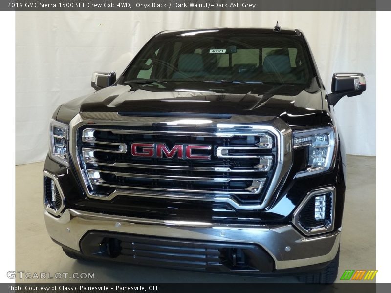 Onyx Black / Dark Walnut/­Dark Ash Grey 2019 GMC Sierra 1500 SLT Crew Cab 4WD