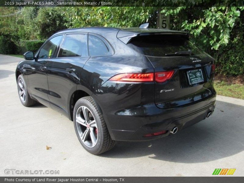 Santorini Black Metallic / Ebony 2019 Jaguar F-PACE S AWD