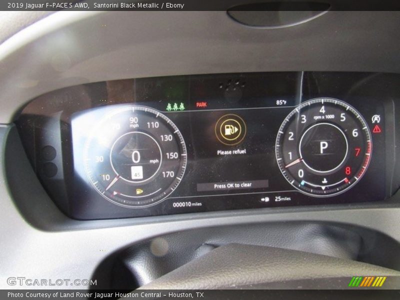Santorini Black Metallic / Ebony 2019 Jaguar F-PACE S AWD