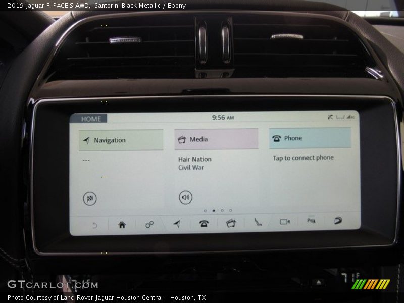 Santorini Black Metallic / Ebony 2019 Jaguar F-PACE S AWD