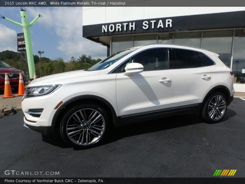 White Platinum Metallic Tri-coat / Hazelnut 2015 Lincoln MKC AWD