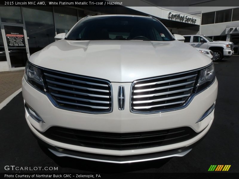 White Platinum Metallic Tri-coat / Hazelnut 2015 Lincoln MKC AWD