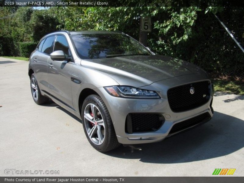 Silicon Silver Metallic / Ebony 2019 Jaguar F-PACE S AWD