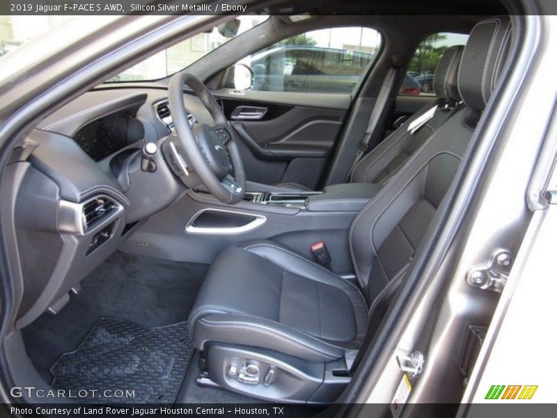 Silicon Silver Metallic / Ebony 2019 Jaguar F-PACE S AWD
