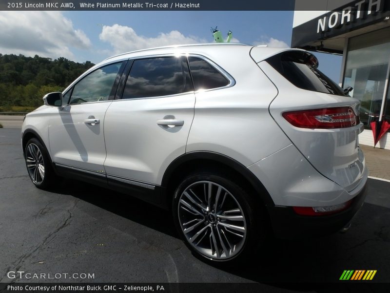 White Platinum Metallic Tri-coat / Hazelnut 2015 Lincoln MKC AWD