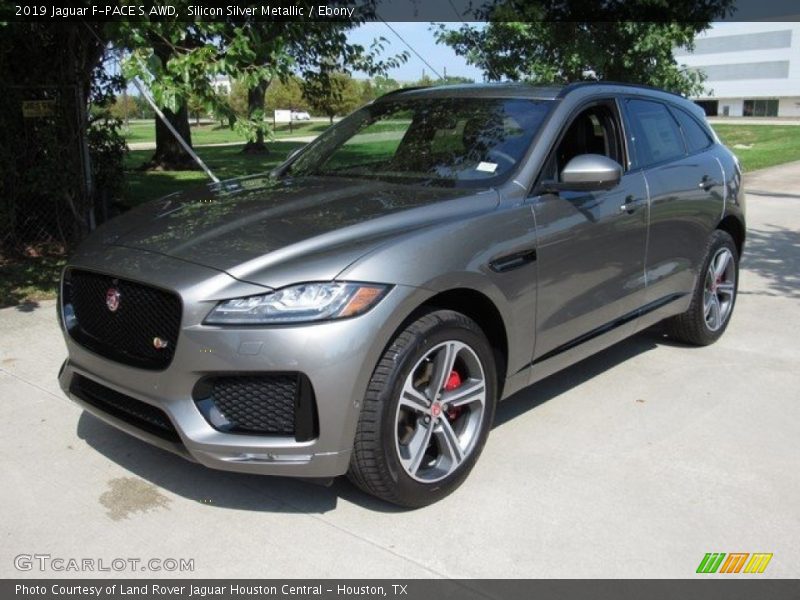 Silicon Silver Metallic / Ebony 2019 Jaguar F-PACE S AWD