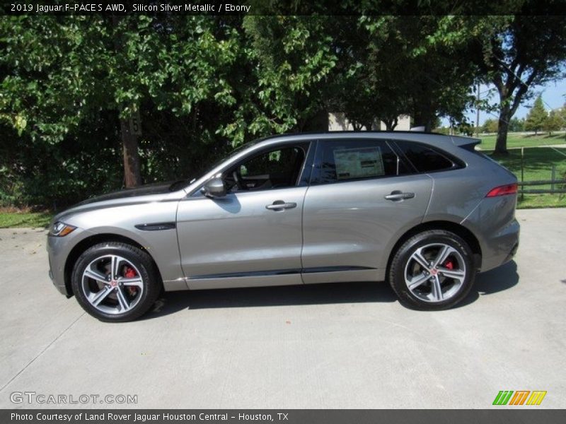 Silicon Silver Metallic / Ebony 2019 Jaguar F-PACE S AWD