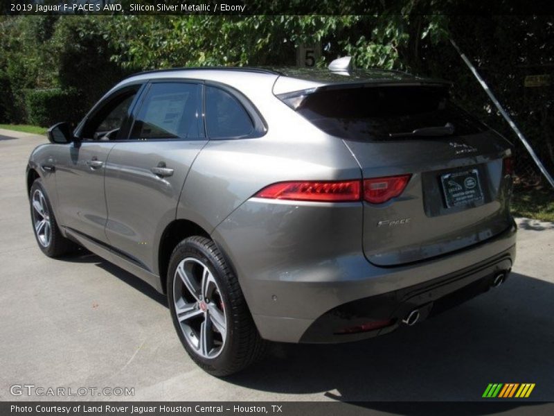 Silicon Silver Metallic / Ebony 2019 Jaguar F-PACE S AWD