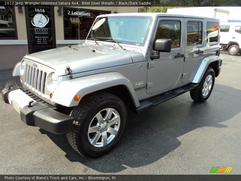 Billet Silver Metallic / Black/Dark Saddle 2013 Jeep Wrangler Unlimited Sahara 4x4