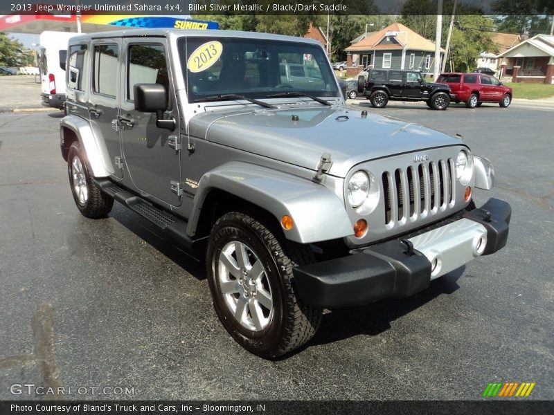 Billet Silver Metallic / Black/Dark Saddle 2013 Jeep Wrangler Unlimited Sahara 4x4