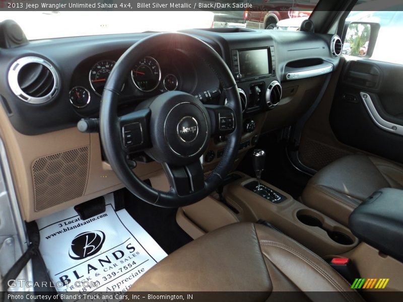 Billet Silver Metallic / Black/Dark Saddle 2013 Jeep Wrangler Unlimited Sahara 4x4