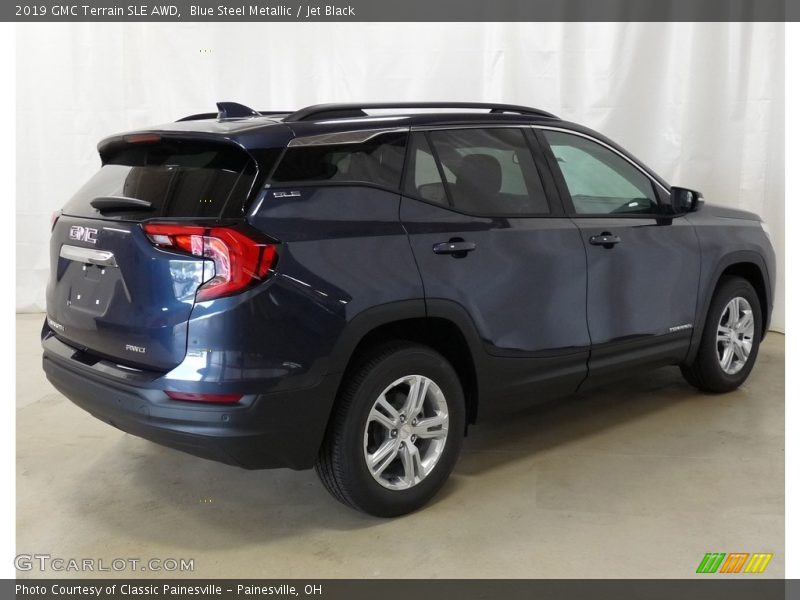 Blue Steel Metallic / Jet Black 2019 GMC Terrain SLE AWD