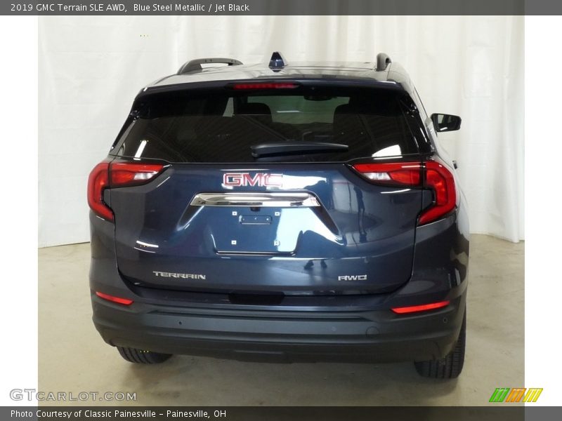 Blue Steel Metallic / Jet Black 2019 GMC Terrain SLE AWD