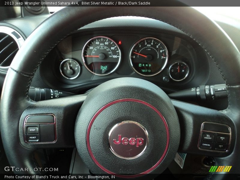 Billet Silver Metallic / Black/Dark Saddle 2013 Jeep Wrangler Unlimited Sahara 4x4