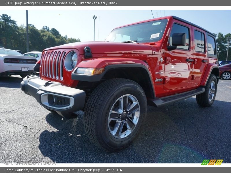 Firecracker Red / Black 2018 Jeep Wrangler Unlimited Sahara 4x4
