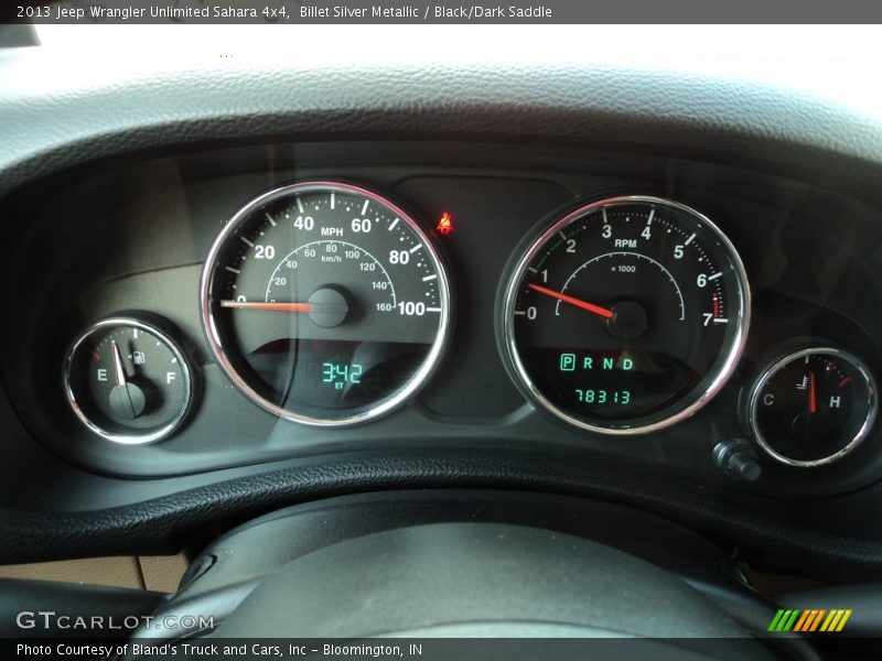 Billet Silver Metallic / Black/Dark Saddle 2013 Jeep Wrangler Unlimited Sahara 4x4