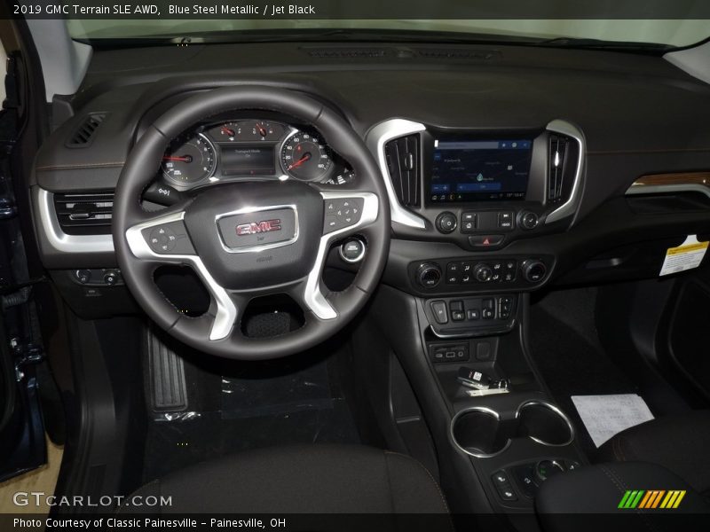 Blue Steel Metallic / Jet Black 2019 GMC Terrain SLE AWD