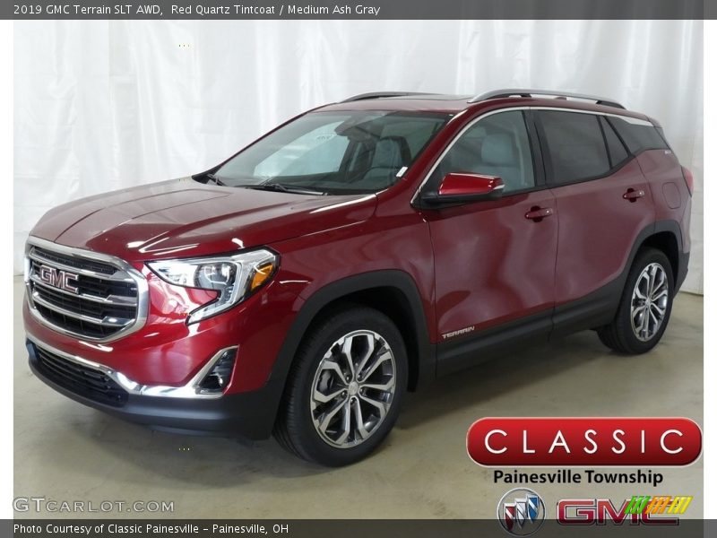 Red Quartz Tintcoat / Medium Ash Gray 2019 GMC Terrain SLT AWD