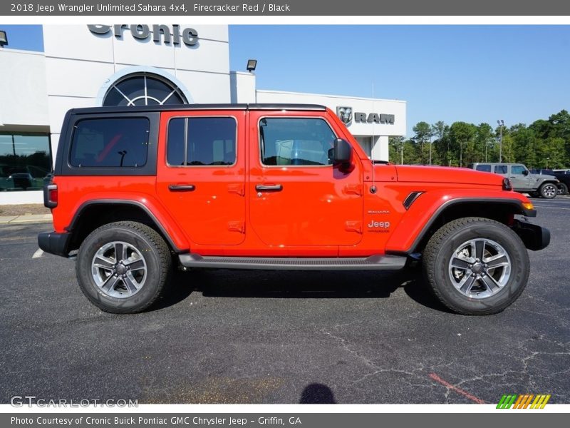 Firecracker Red / Black 2018 Jeep Wrangler Unlimited Sahara 4x4