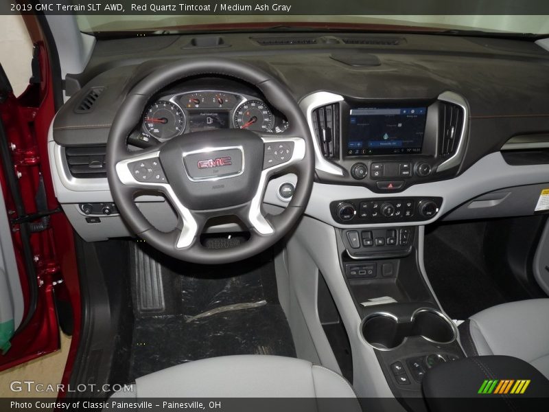 Red Quartz Tintcoat / Medium Ash Gray 2019 GMC Terrain SLT AWD
