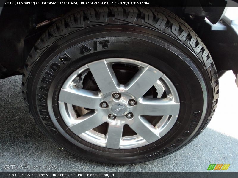 Billet Silver Metallic / Black/Dark Saddle 2013 Jeep Wrangler Unlimited Sahara 4x4