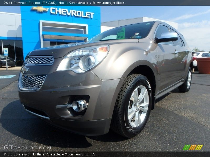 Mocha Steel Metallic / Brownstone/Jet Black 2011 Chevrolet Equinox LTZ AWD
