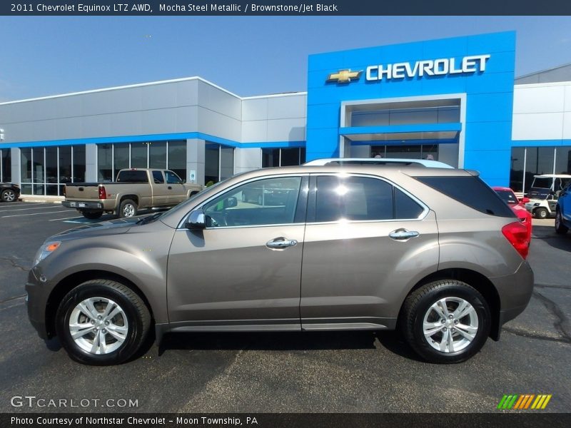 Mocha Steel Metallic / Brownstone/Jet Black 2011 Chevrolet Equinox LTZ AWD
