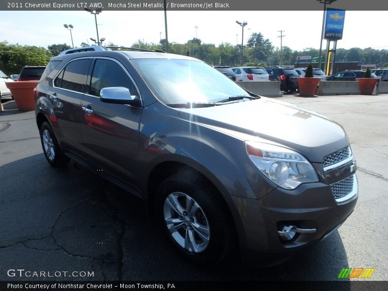 Mocha Steel Metallic / Brownstone/Jet Black 2011 Chevrolet Equinox LTZ AWD