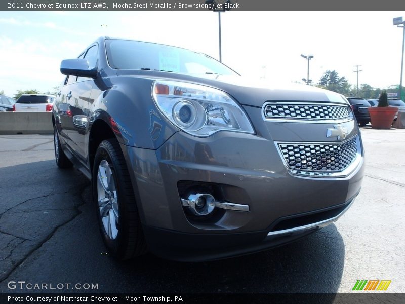 Mocha Steel Metallic / Brownstone/Jet Black 2011 Chevrolet Equinox LTZ AWD