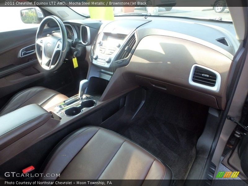 Mocha Steel Metallic / Brownstone/Jet Black 2011 Chevrolet Equinox LTZ AWD