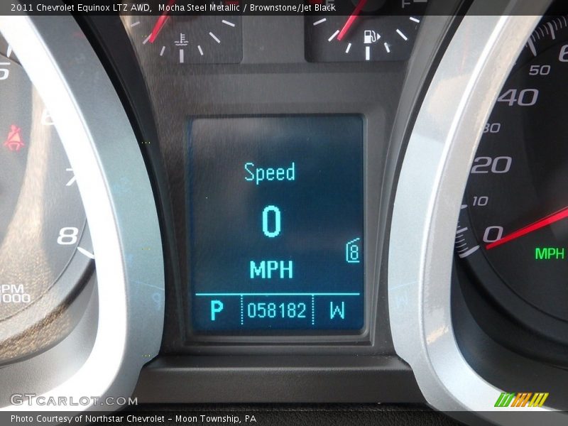 Mocha Steel Metallic / Brownstone/Jet Black 2011 Chevrolet Equinox LTZ AWD