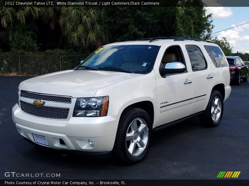 White Diamond Tricoat / Light Cashmere/Dark Cashmere 2012 Chevrolet Tahoe LTZ