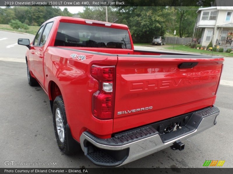 Red Hot / Jet Black 2019 Chevrolet Silverado 1500 LT Crew Cab 4WD