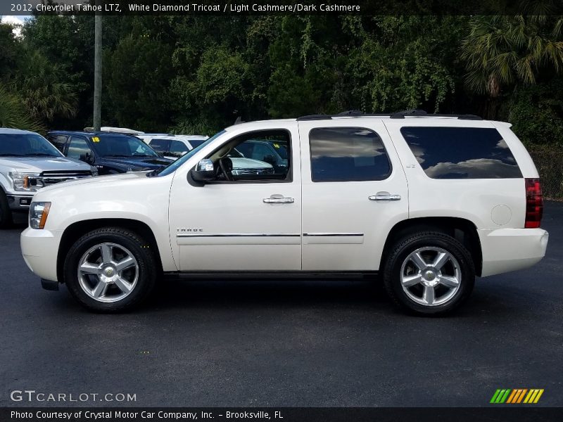 White Diamond Tricoat / Light Cashmere/Dark Cashmere 2012 Chevrolet Tahoe LTZ