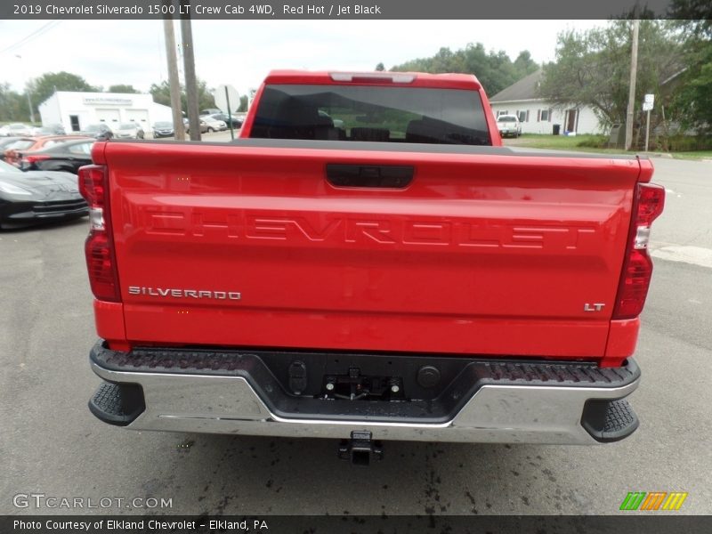 Red Hot / Jet Black 2019 Chevrolet Silverado 1500 LT Crew Cab 4WD