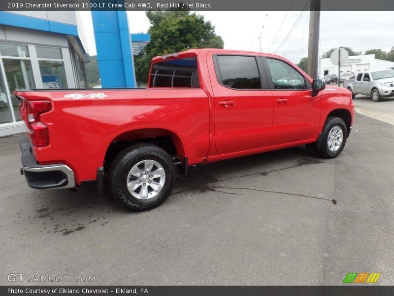 Red Hot / Jet Black 2019 Chevrolet Silverado 1500 LT Crew Cab 4WD
