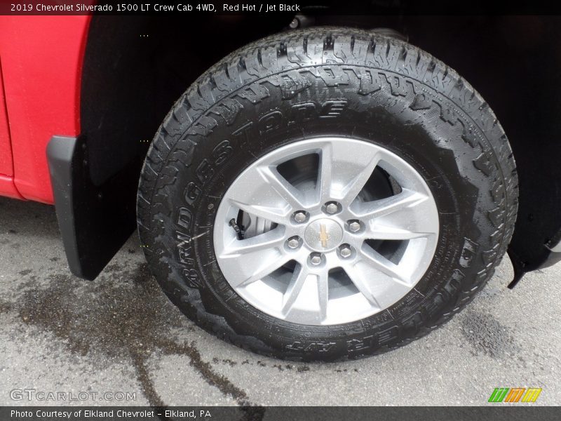 Red Hot / Jet Black 2019 Chevrolet Silverado 1500 LT Crew Cab 4WD