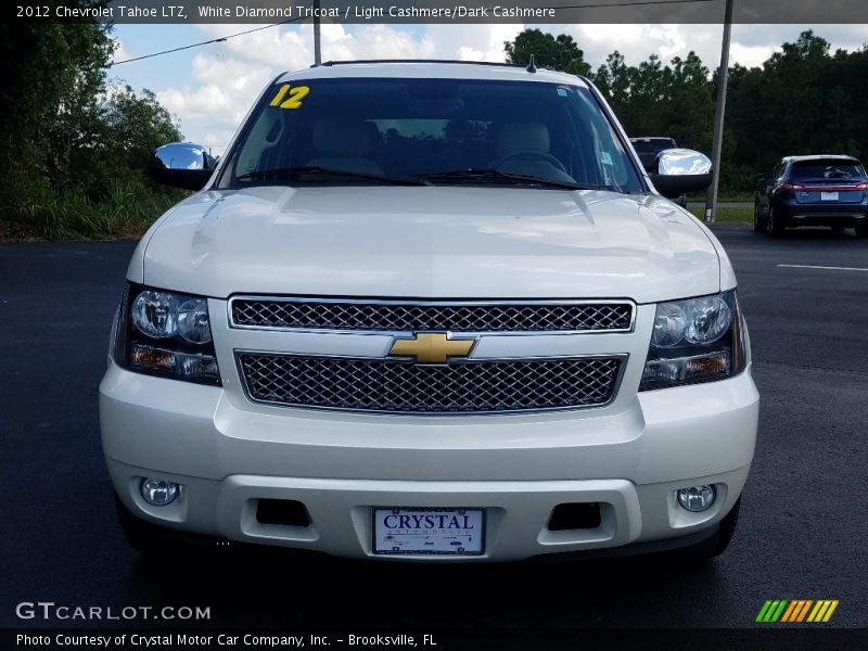 White Diamond Tricoat / Light Cashmere/Dark Cashmere 2012 Chevrolet Tahoe LTZ