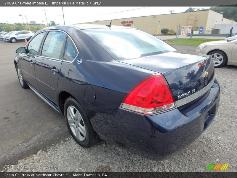 Imperial Blue Metallic / Gray 2009 Chevrolet Impala LS