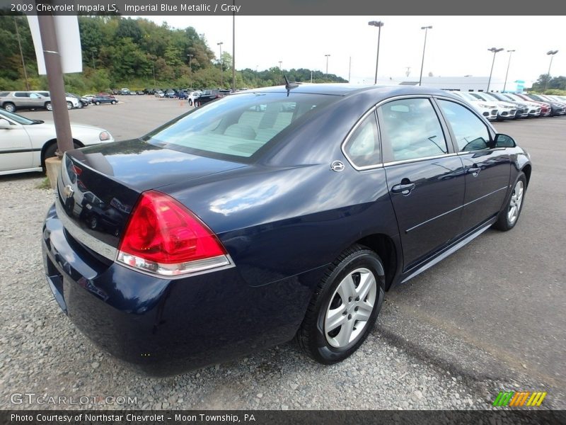 Imperial Blue Metallic / Gray 2009 Chevrolet Impala LS