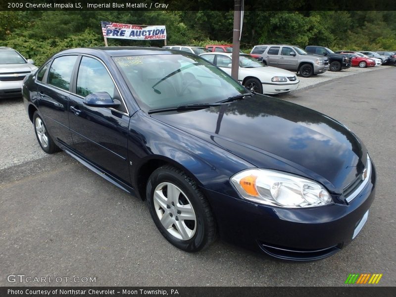 Imperial Blue Metallic / Gray 2009 Chevrolet Impala LS