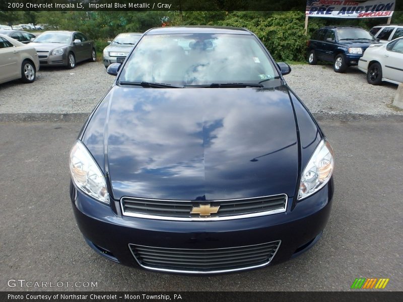 Imperial Blue Metallic / Gray 2009 Chevrolet Impala LS