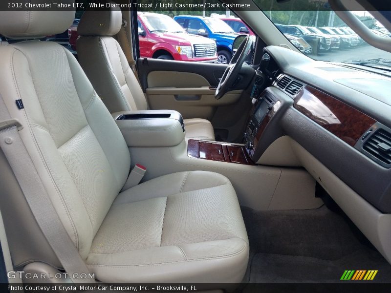 White Diamond Tricoat / Light Cashmere/Dark Cashmere 2012 Chevrolet Tahoe LTZ