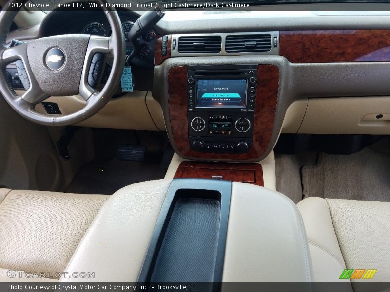 White Diamond Tricoat / Light Cashmere/Dark Cashmere 2012 Chevrolet Tahoe LTZ