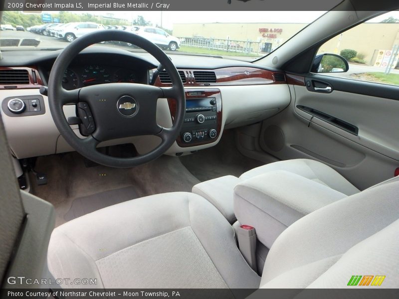 Imperial Blue Metallic / Gray 2009 Chevrolet Impala LS