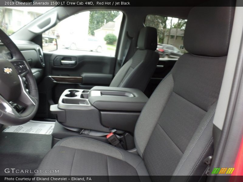 Red Hot / Jet Black 2019 Chevrolet Silverado 1500 LT Crew Cab 4WD