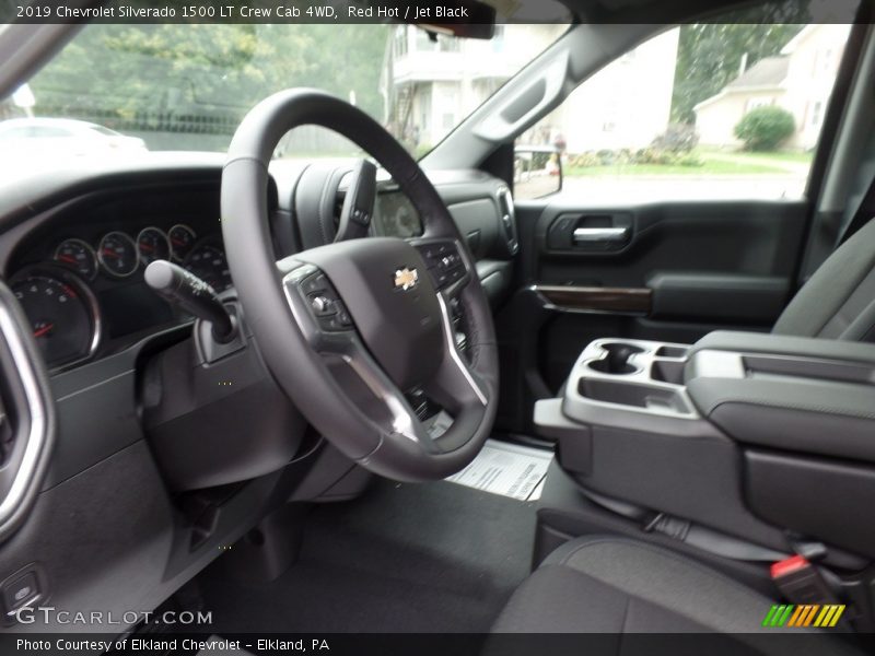 Red Hot / Jet Black 2019 Chevrolet Silverado 1500 LT Crew Cab 4WD