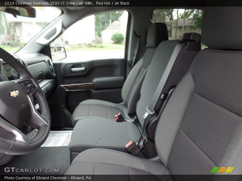 Red Hot / Jet Black 2019 Chevrolet Silverado 1500 LT Crew Cab 4WD