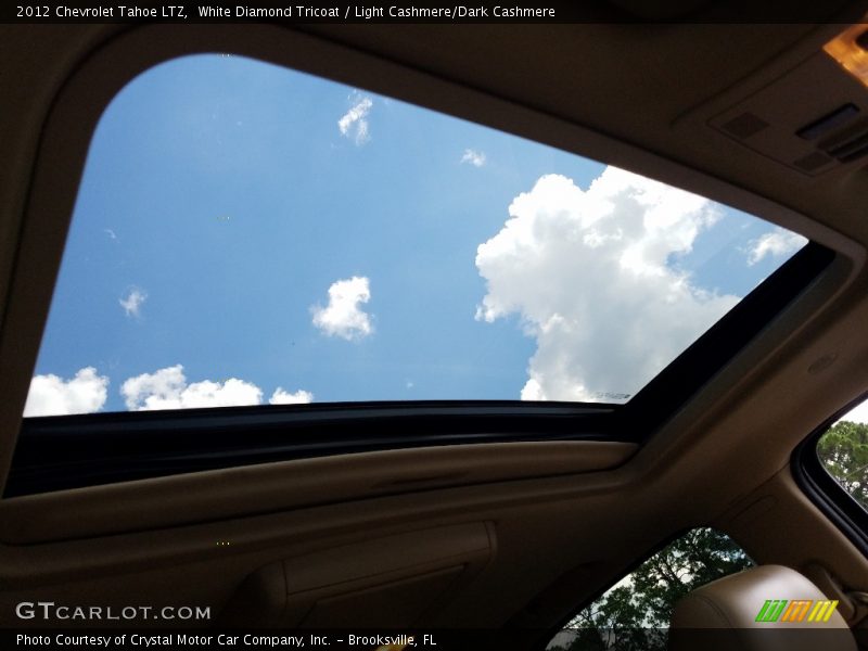 White Diamond Tricoat / Light Cashmere/Dark Cashmere 2012 Chevrolet Tahoe LTZ