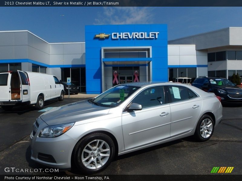 Silver Ice Metallic / Jet Black/Titanium 2013 Chevrolet Malibu LT